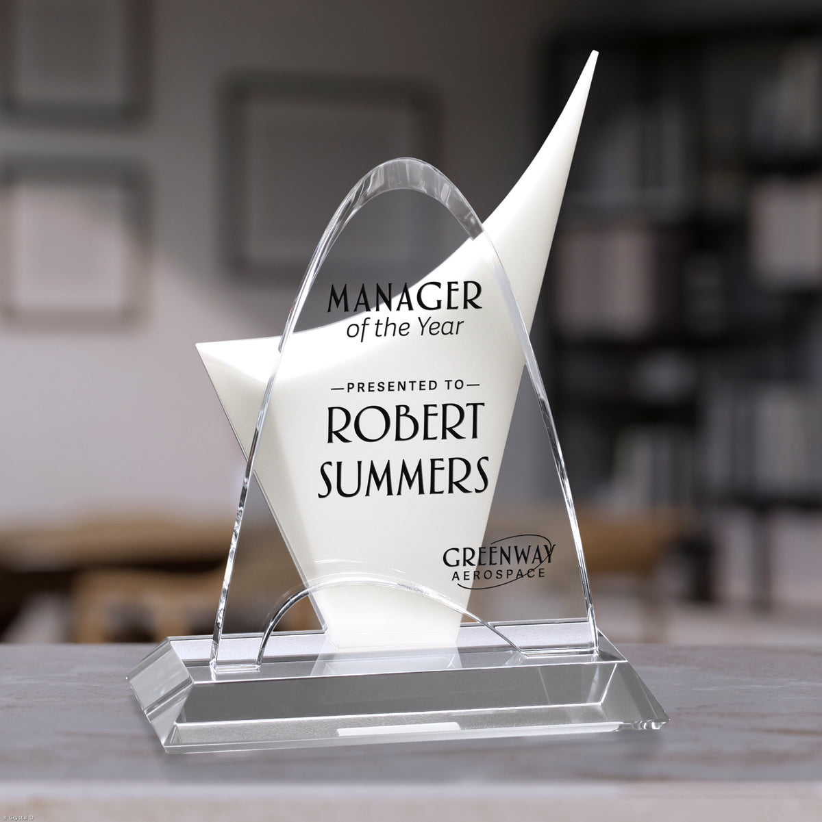 Discovery Award 10" - Crystal D