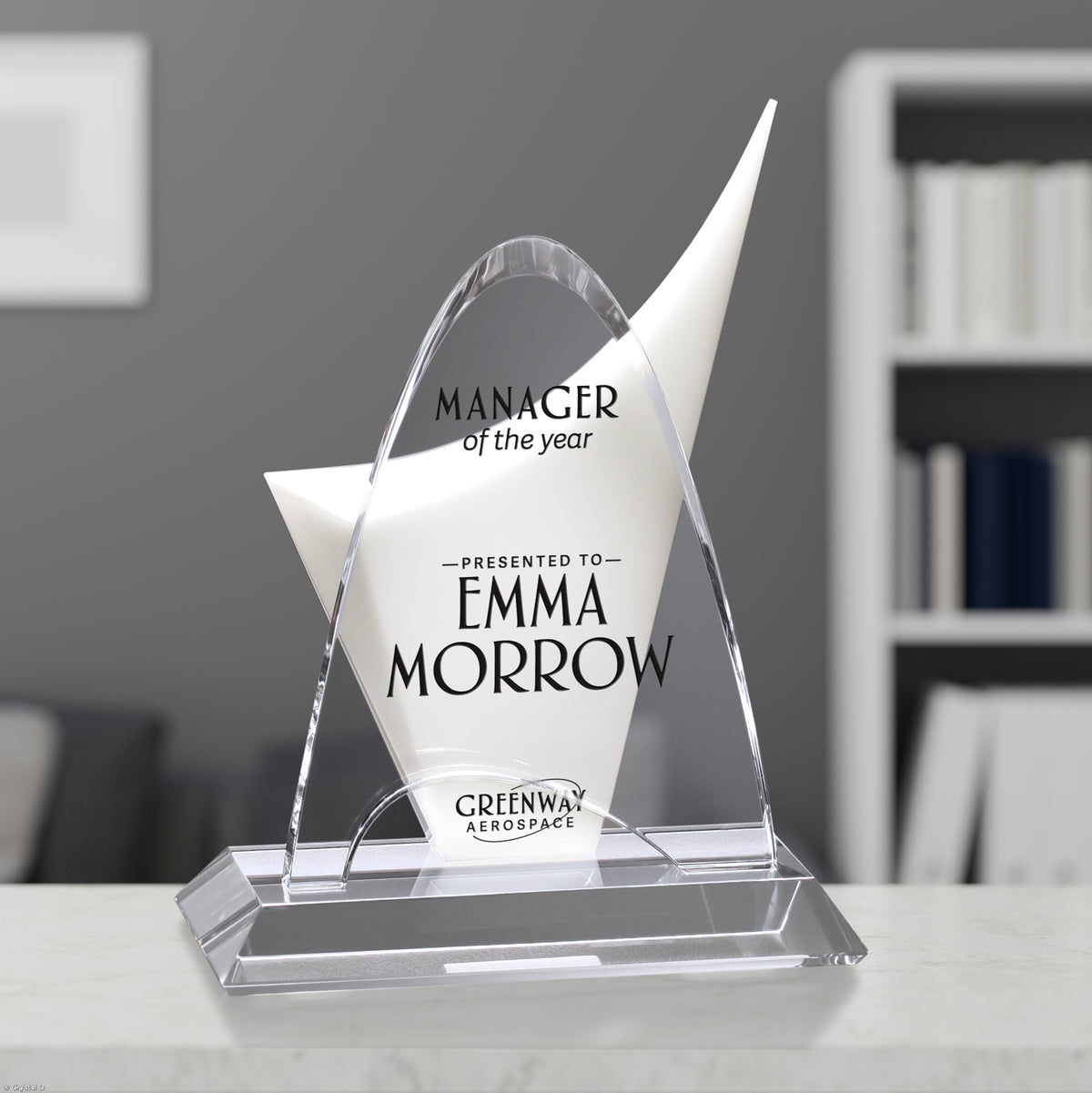 Discovery Award 11-3/4" - Crystal D