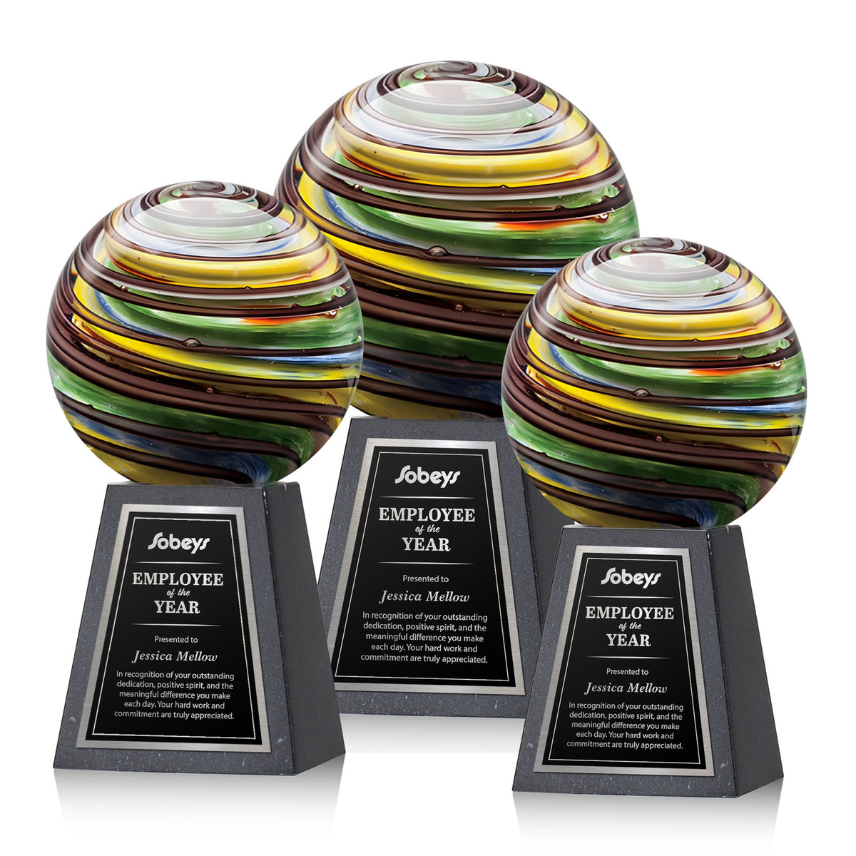 Lunar Award on Tall Marble