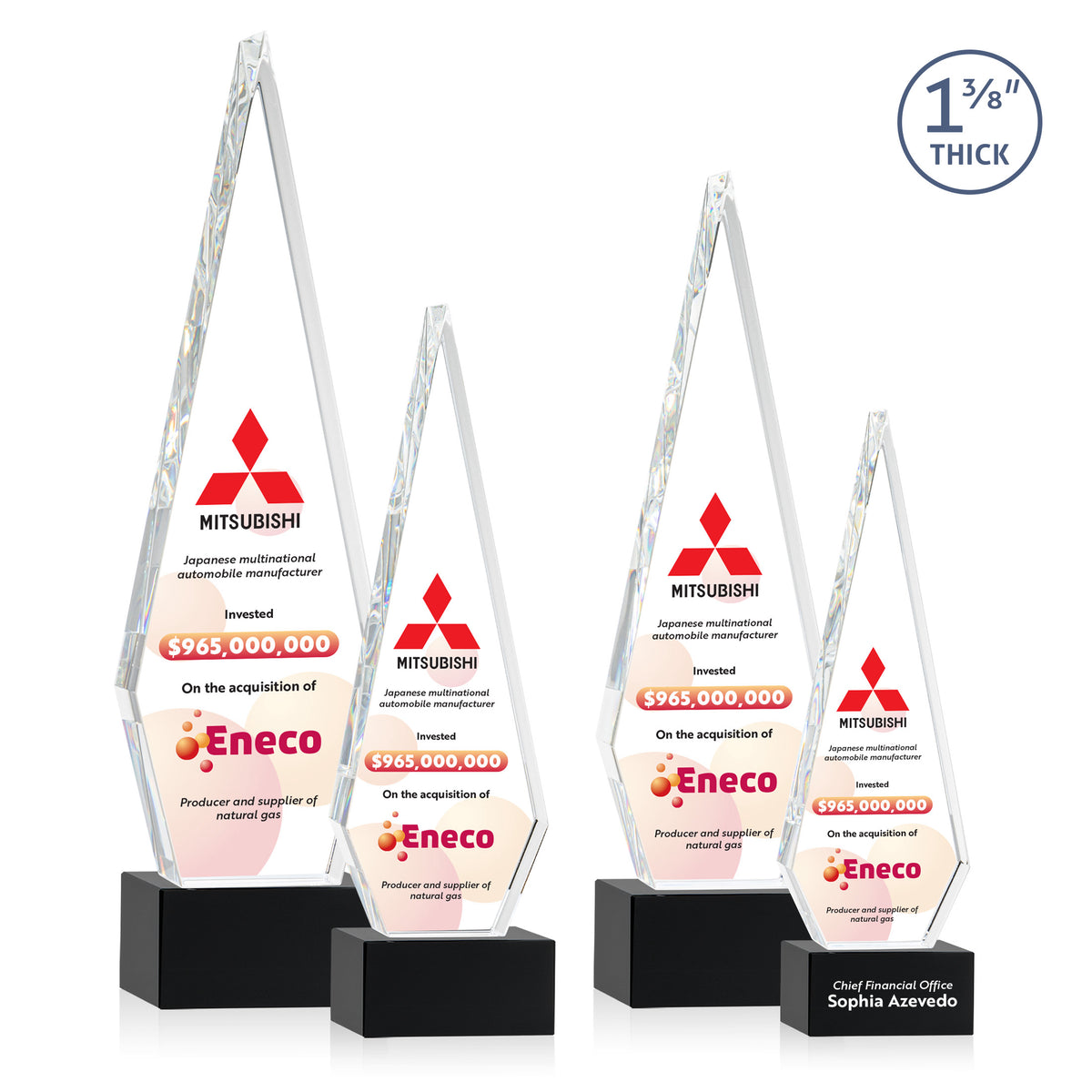 Springfield VividPrint™ Award on Hancock Base - Black