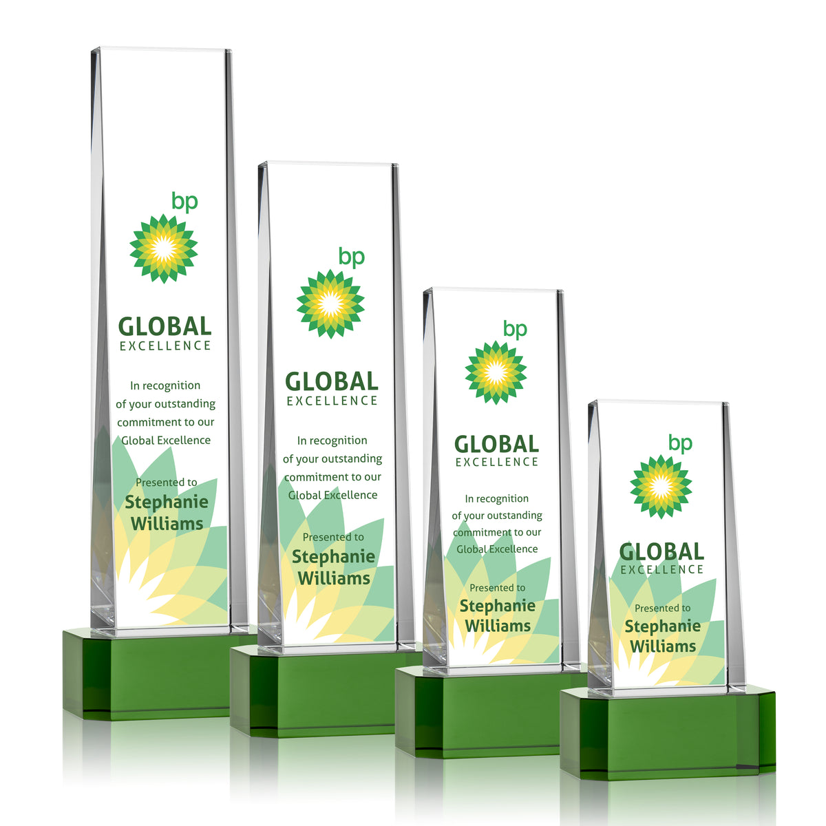 Milnerton VividPrint™ Award on Base - Green