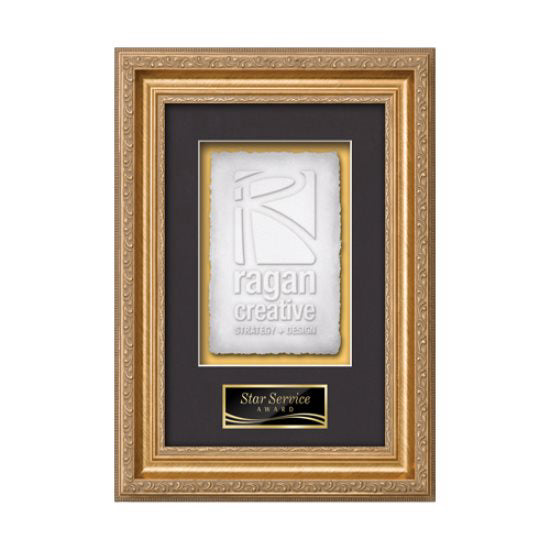 Regal Cast Paper Framed Award