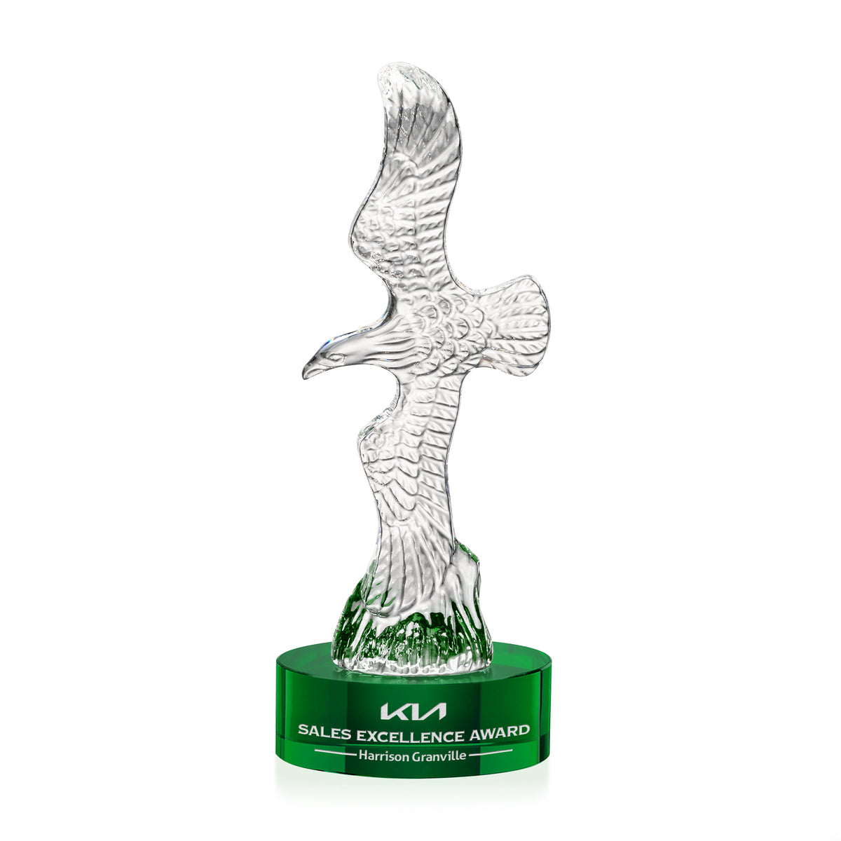 Staffordshire Eagle on Stanrich Base - Green