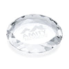 Amherst Optical Crystal Paperweight — Shape Options