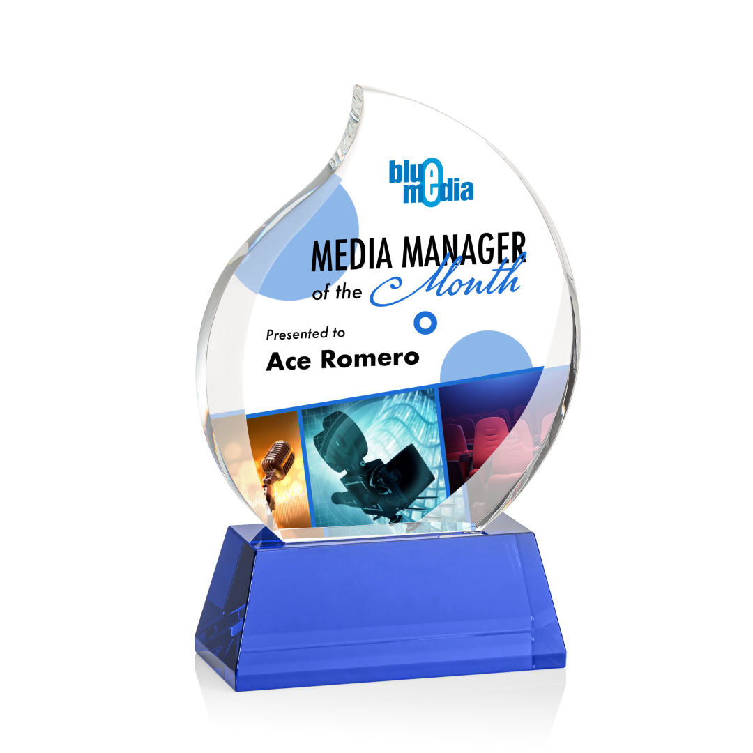Preswick Flame VividPrint™ Award on Base — OPV9725-L