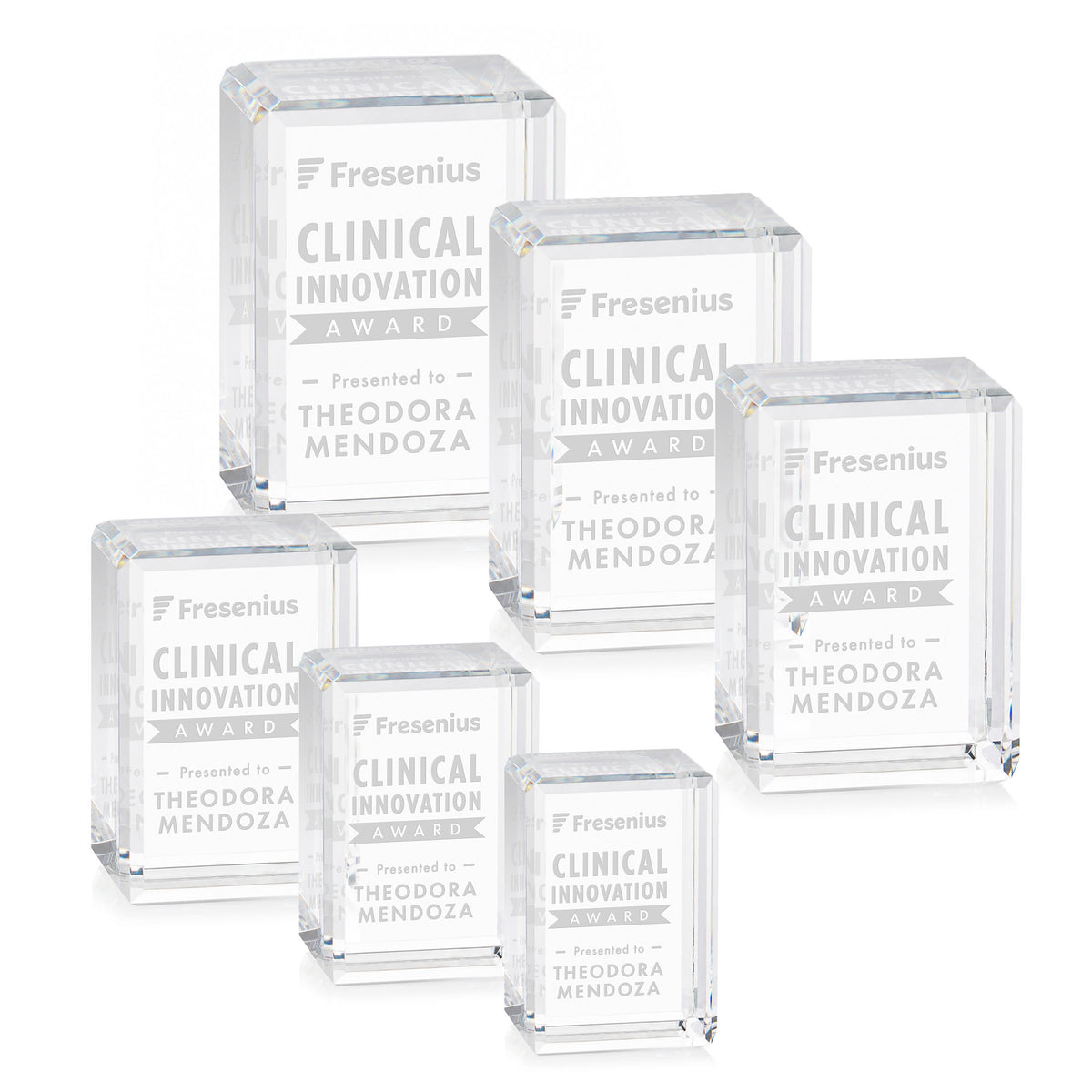 Fulton Cube Award - Vertical