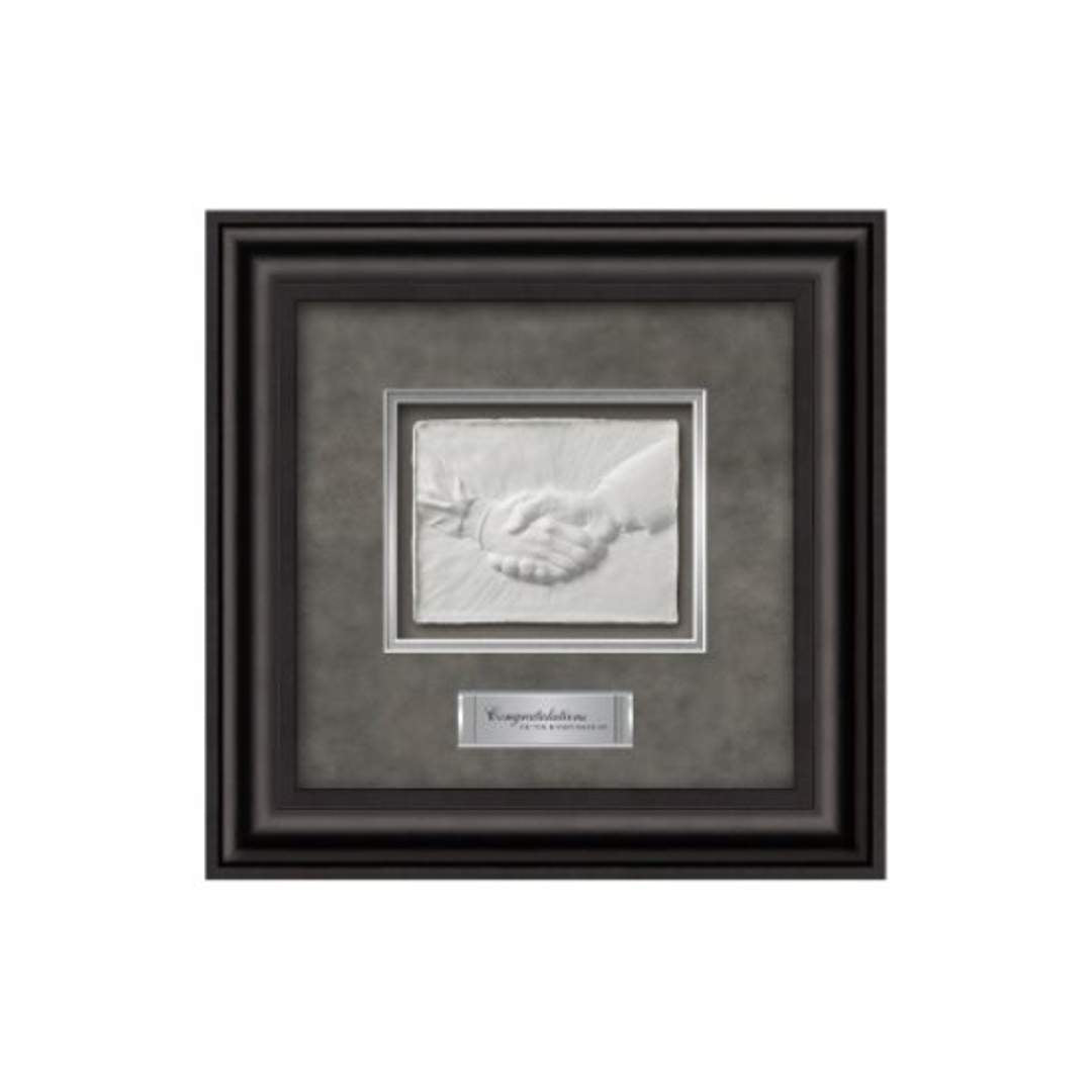 Hand Shake Framed Award