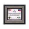 Primrose Artisan Paper Certificate Framed Award