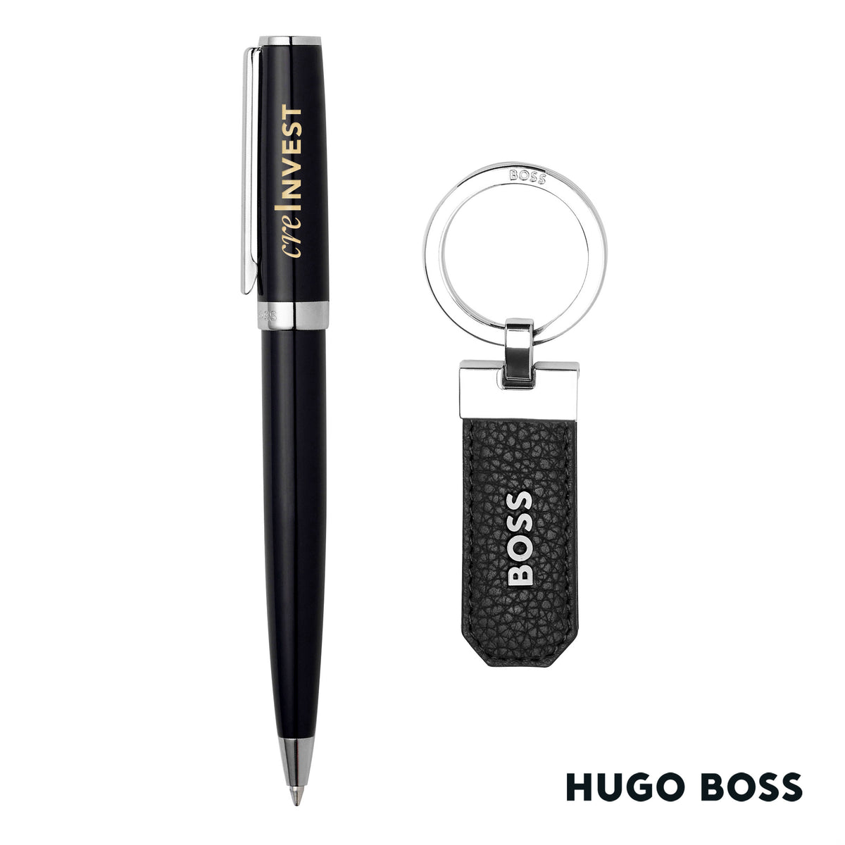 Hugo Boss® Ballpoint Pen & Key Ring set