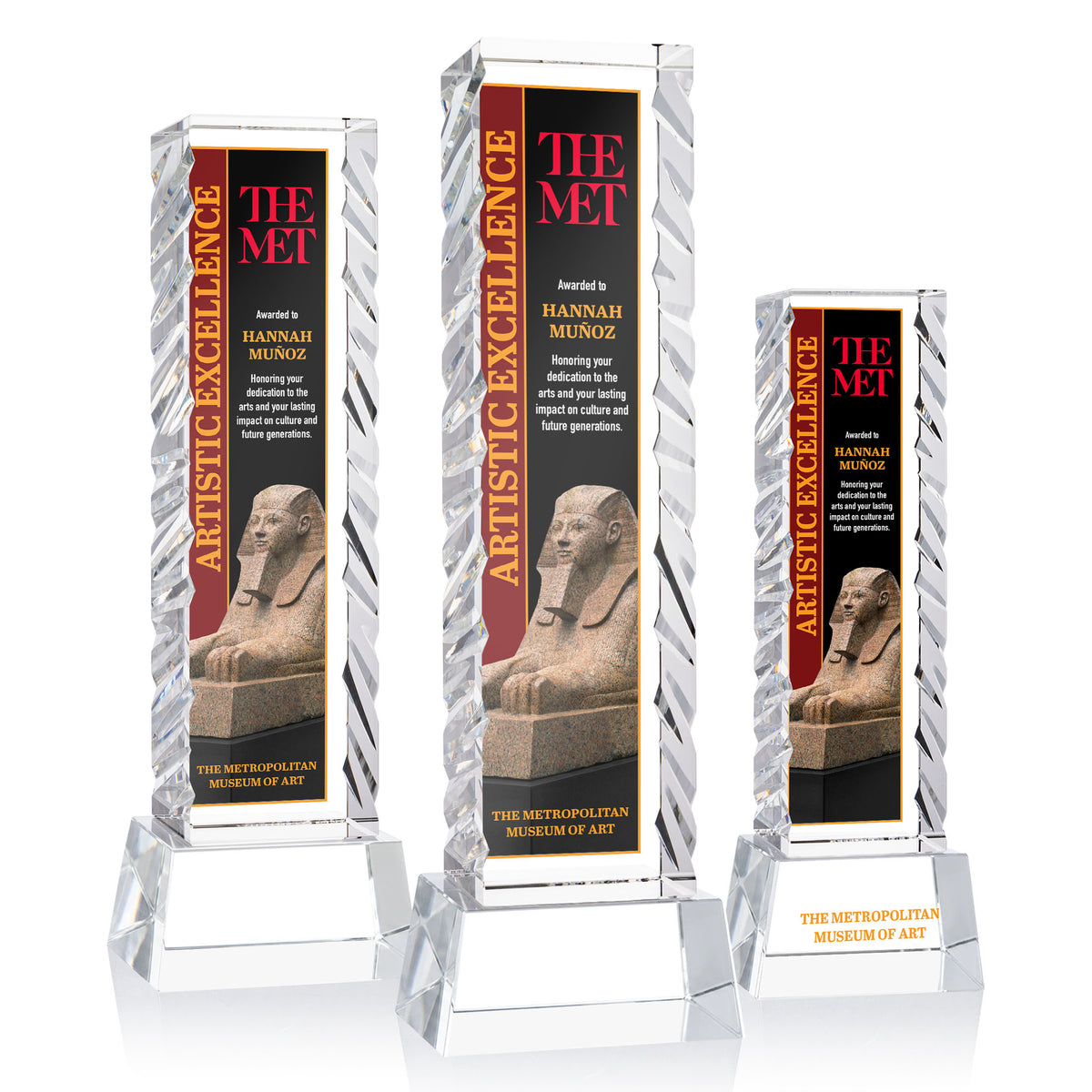 Arezzo VividPrint™ Award on Base - Clear