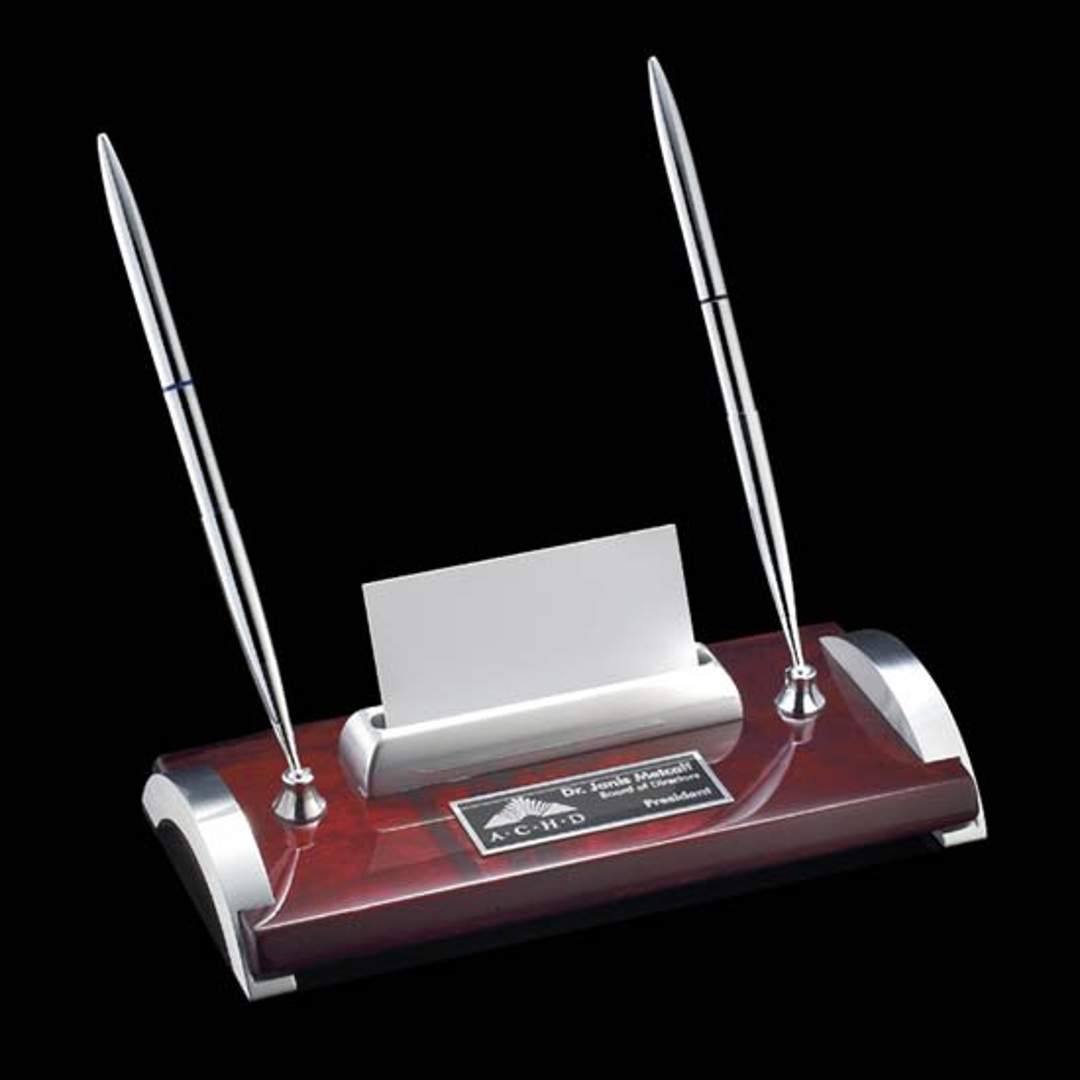 Bentley Pen/Card Holder – Chrome