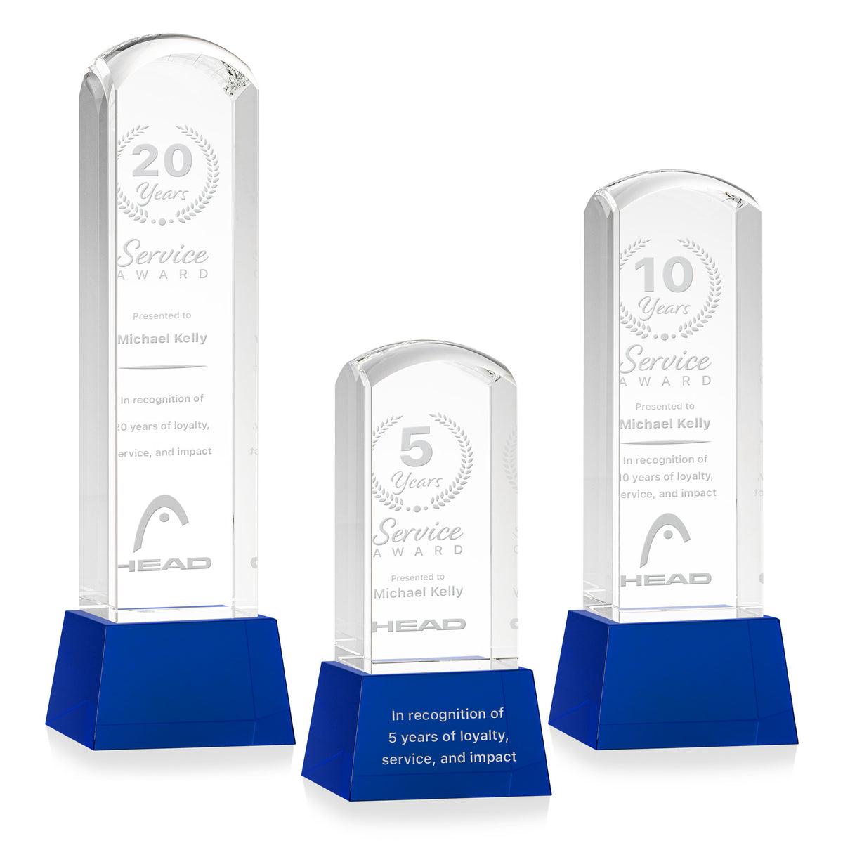 Silkwood Award on Base - Blue