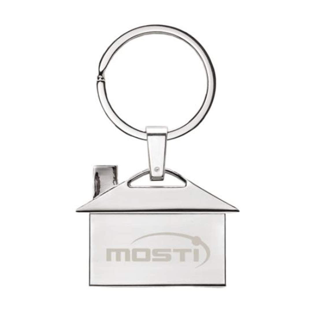 House Shape Key Ring – Silver