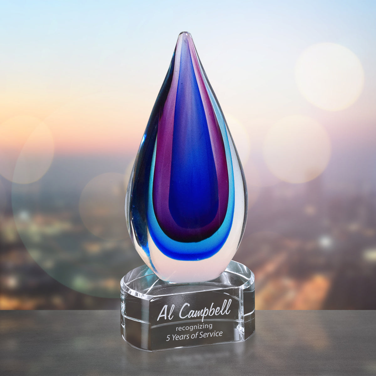 Elegance Award 9" - Crystal D