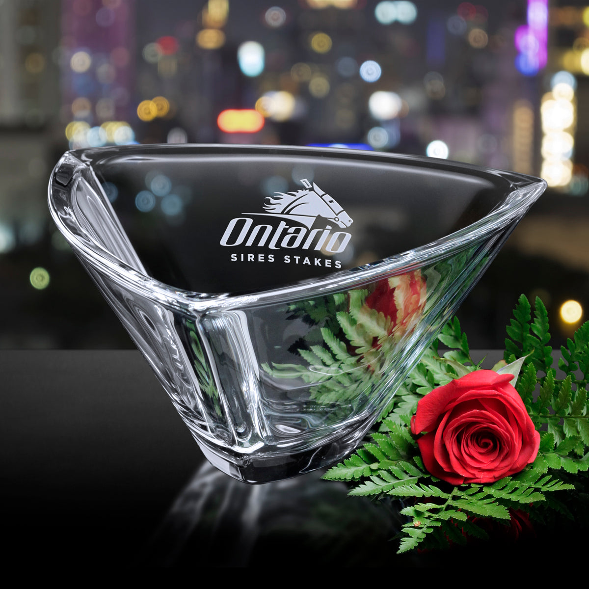 Elena Bowl 9-1/2" Dia. - Crystal D