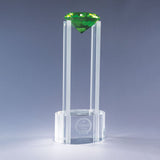 14"H × 5.5"W × 3.5"D / Green