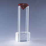 14"H × 5.5"W × 3.5"D / Red