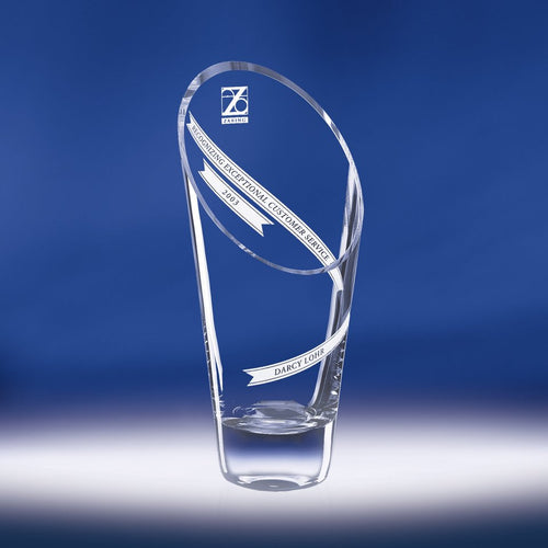 Aspire Hand-Blown Crystal Award