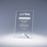 8" × 5.25" × 2"D / Clear