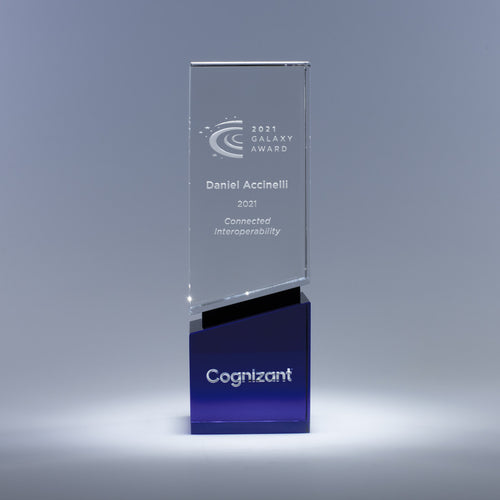 Steward Optic Crystal Award — 8.5"H x 2.75"W x 2.75"D