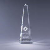 12"H × 2.5"W / Clear