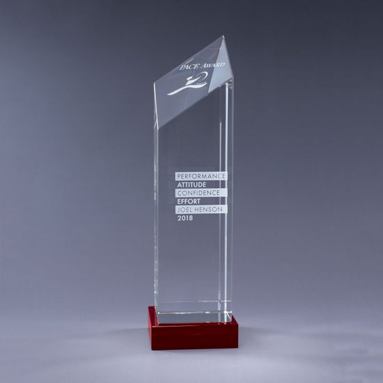 Encore Crystal Award — Red, Medium