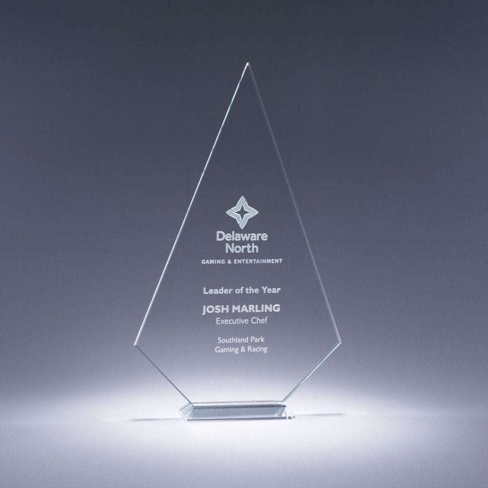 Prosperity Starfire Crystal Award — Size Options