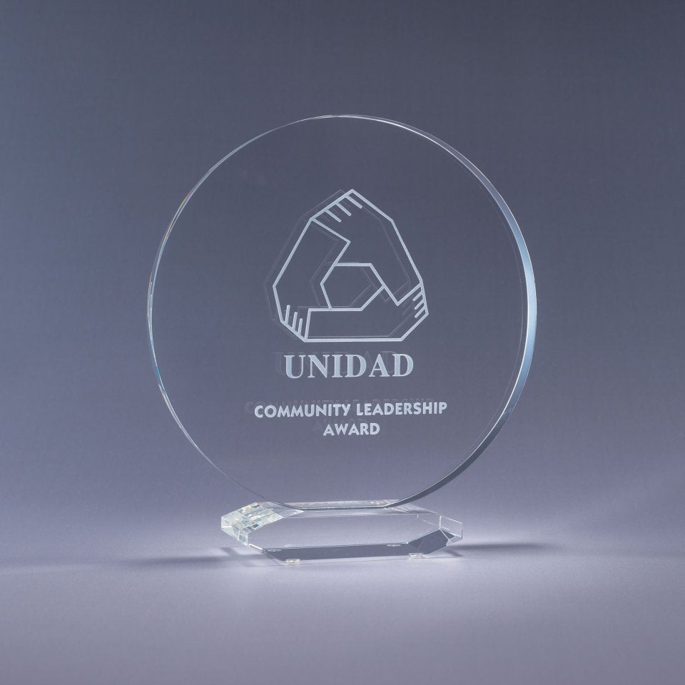Optic Crystal Corona — 5.5"H x 5"W