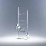 10"H x 4"W x 1.75"D / Clear