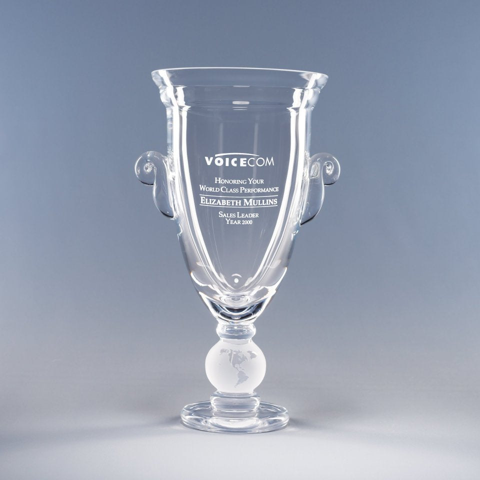 World Class Crystal Cup — Globe and Size Options