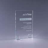 7"H x 4.75"W x 2.5"D / Clear