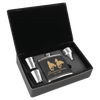 6 oz. Laserable Leatherette Flask Gift Set