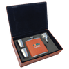 6 oz. Laserable Leatherette Flask Gift Set