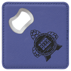 4" Square Leatherette Bottle Opener Coaster