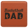4" x 4" Square Laserable Leatherette Coaster
