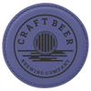 4" Round Laserable Leatherette Coaster