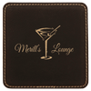 4" x 4" Square Laserable Leatherette Coaster