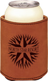 3 3/4" Laserable Leatherette Beverage Holder