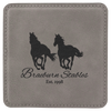 4" x 4" Square Laserable Leatherette Coaster