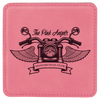 4" x 4" Square Laserable Leatherette Coaster