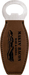 Laserable Leatherette Bottle Opener with Magnet