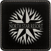 4" x 4" Square Laserable Leatherette Coaster