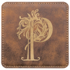 4" x 4" Square Laserable Leatherette Coaster