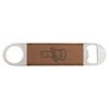 1 1/2" x 7" Laserable Leatherette Bottle Opener