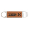 1 1/2" x 7" Laserable Leatherette Bottle Opener