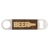 1 1/2" x 7" Laserable Leatherette Bottle Opener
