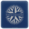 4" x 4" Square Laserable Leatherette Coaster
