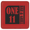 4" x 4" Square Laserable Leatherette Coaster