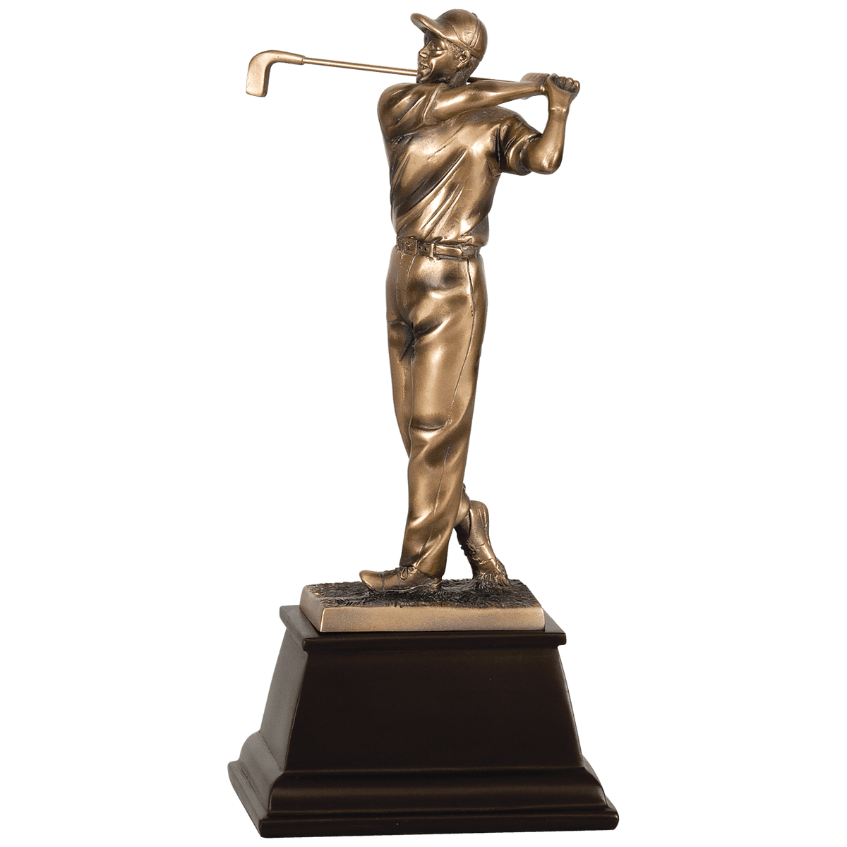 Bronze Male Golf Resin Award — 9¾"