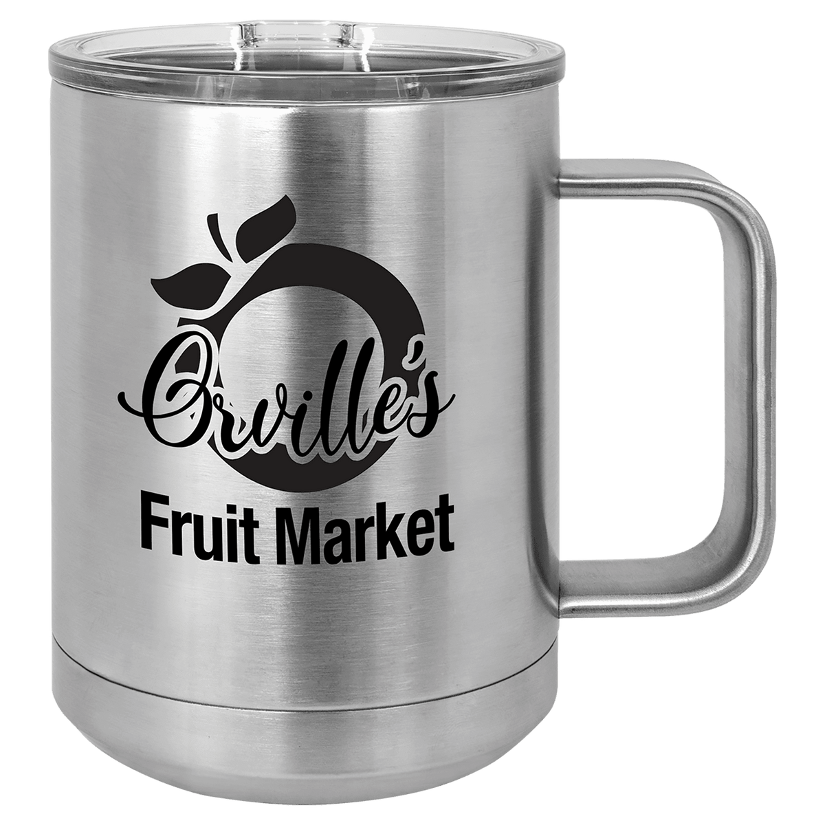 Polar Camel 15 oz. Vacuum Insulated Mug with Slider Lid — Stainless Steel
